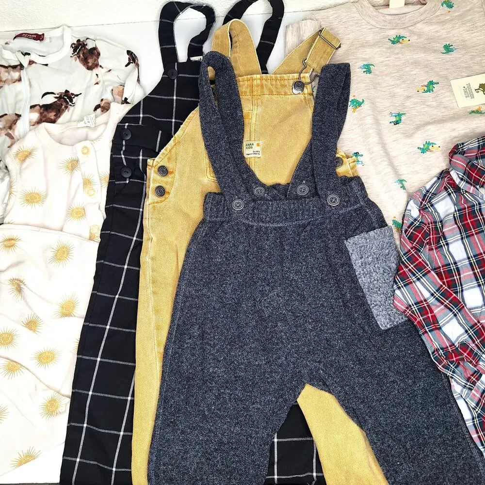 Baby Boy's Clothing Lot 18-24 month Zara Milkbarn Kate Quinn Janie & Jack Tucker
